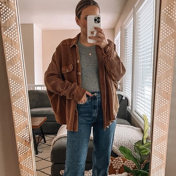 Oversized Waffle Shacket - Picture 6 of 9